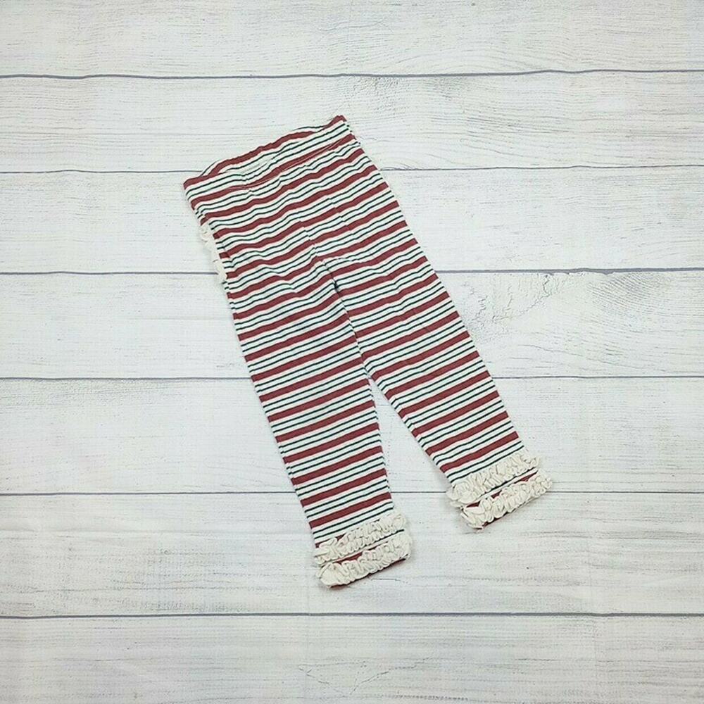 2T/3T RuffleButts Striped/Ruffled Leggings